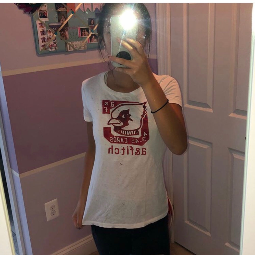 abercrombie t shirt with little damages holes